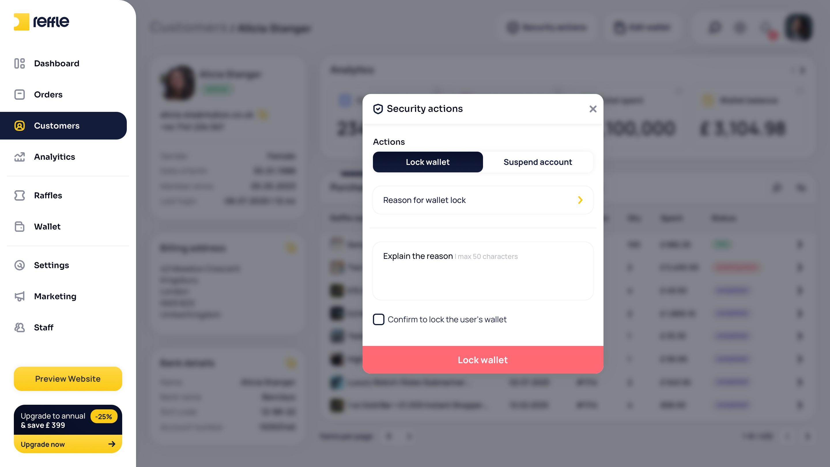Customers screen 12