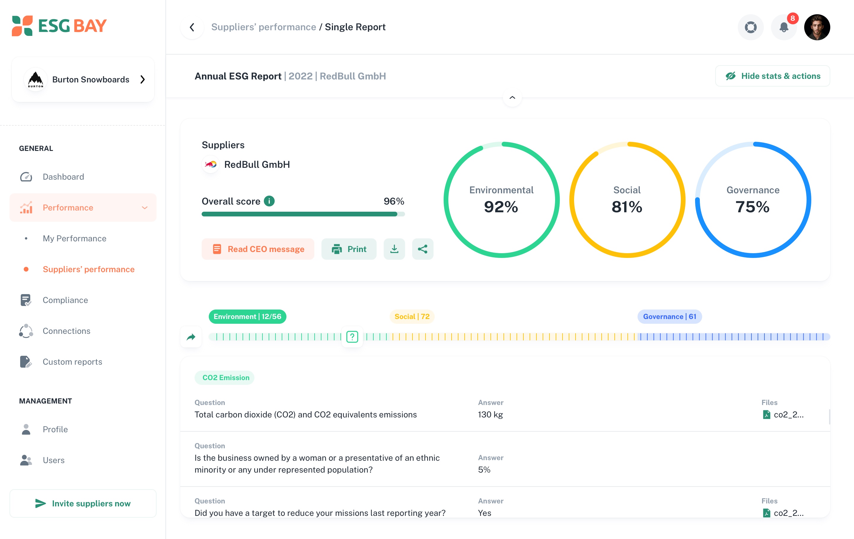 Create Report screen 5
