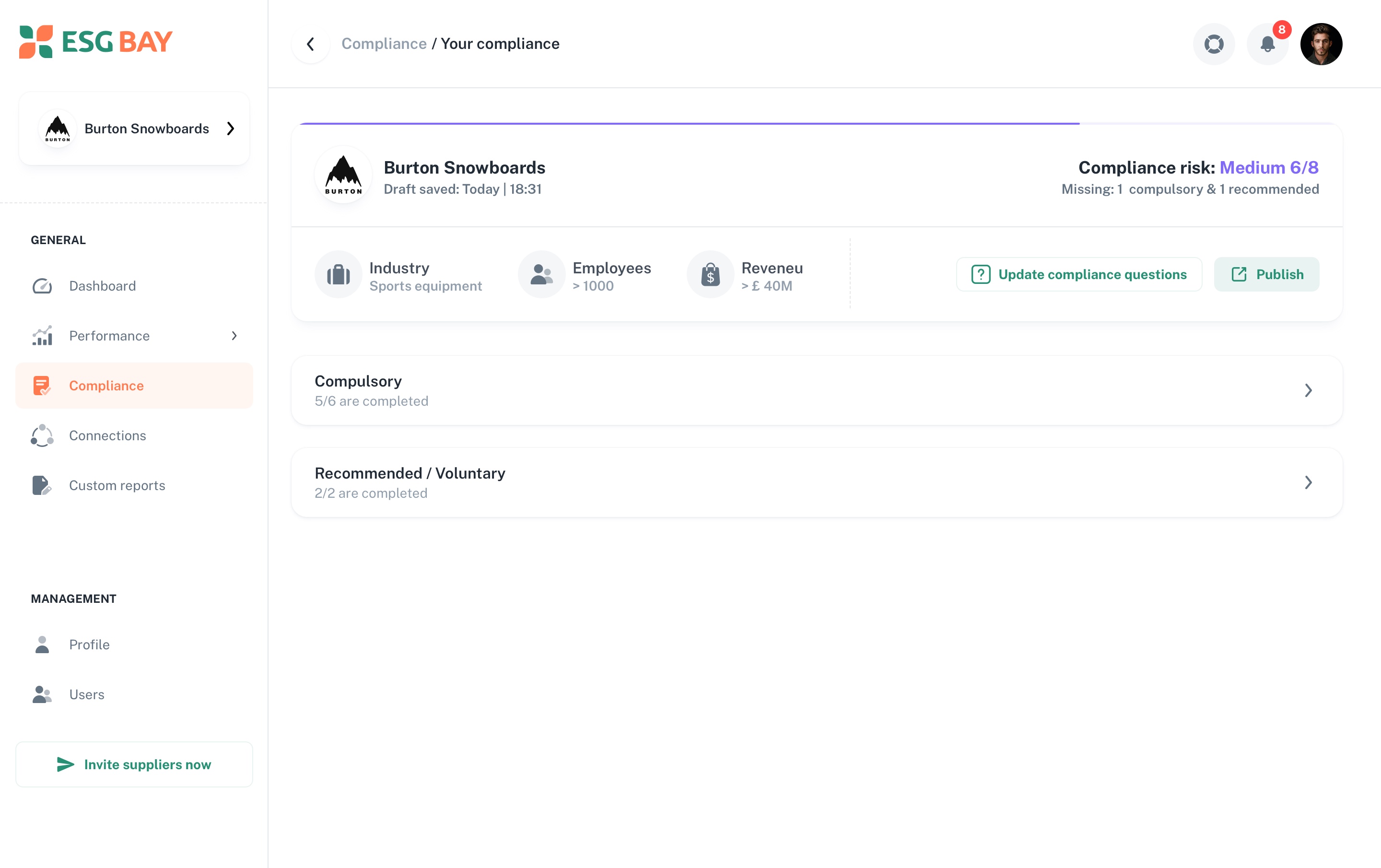 Compliance screen 2